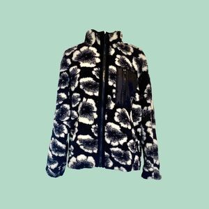 iets frans Wallace floral sherpa jacket